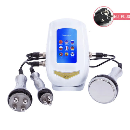 3 in 1 40K vacuum Ultrasonic Cavitation system Machine RF Face Lifting Device Eye Massager Weight Loss Machine fat burner