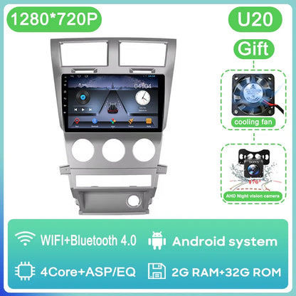 Car Radio Carplay For Dodge Avenger JS 2007 - 2010 For Dodge Nitro 2006 - 2011 Navigation GPS Android Auto Multimedia Player BT