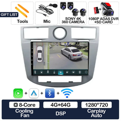 Android 15 Car Radio For Chrysler Sebring 3 JS Cirrus 2007 - 2010 GPS NAVI Multimedia Stereo Video Player 4G LTE 5G WIFI QLED BT
