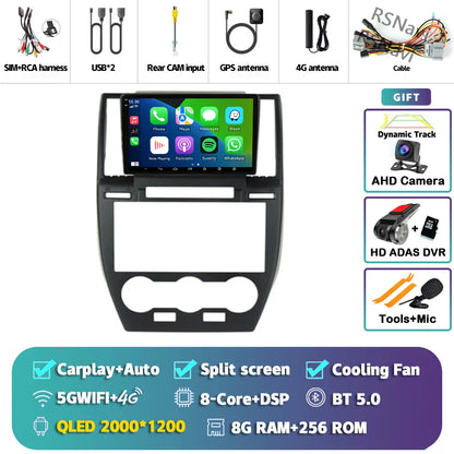Android 14 Carplay Auto 2K Screen Car Radio Multimedia Player For Land Rover Freelander 2 2006 - 2012 DSP 2din Autoradio Stereo