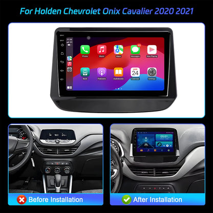 Android 14 Car Radio For Holden Chevrolet Onix Cavalier 2020 2021 Multimedia Wireless BT Carplay Navigation 7862 2K QLED Screen