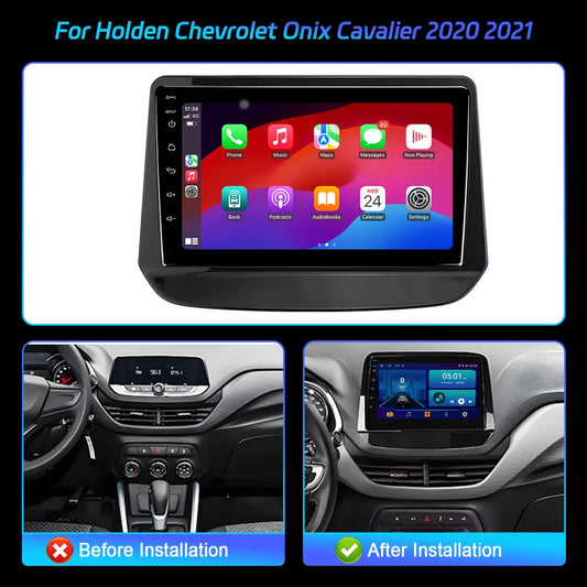 Android 14 Car Radio For Holden Chevrolet Onix Cavalier 2020 2021 Multimedia Wireless BT Carplay Navigation 7862 2K QLED Screen