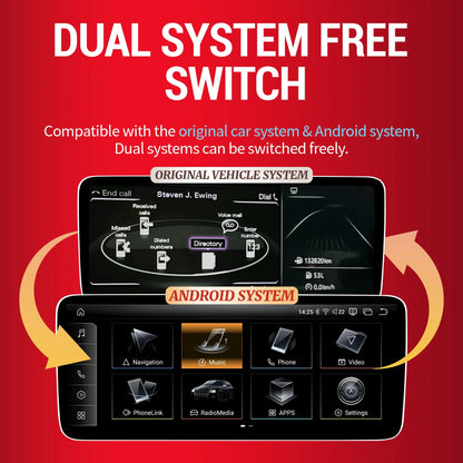 10.25 inch Android 14 For Audi A3 2013-2018 Car Radio Wireless Bluetooth Carplay Head Unit Qualcomm Snapdragon 680 Touch Screen