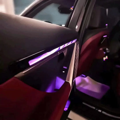 LED24 for BMW New 5 Series i5 Hugging Style Crystal Light G60 530 Rear Door Panel Crystal Ambient Light Modification Accessories
