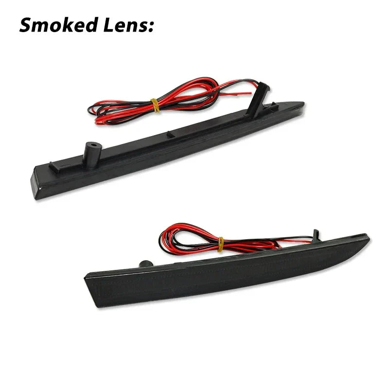 Smoked / Red Lens Red LED Rear Bumper Reflector Tail Lights For Cadillac ATS/XT5, For Chevrolet Camaro/Traverse, For Pontiac G8