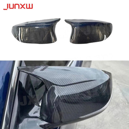Carbon Fiber Material Car Accessorise Rearview Mirror Covers Caps For Infiniti Q50 2014-2020 Replacement Style