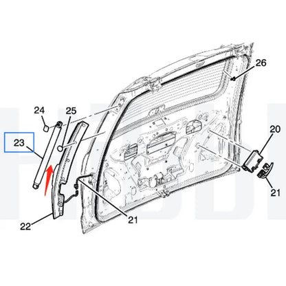 HIBBL Left Right Lift Gate Actuator 84306929 84183515 23431143 For Cadillac Escalade ESV/ Chevrolet Suburban/ GMC Yukon XL 15-19