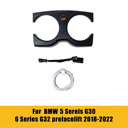 Cup holder ambient light for BMW 3 G20 4 G22 5 G30 6 G32 X3 G01 X4 G02 X5 G05 X6 G06 X7 G07