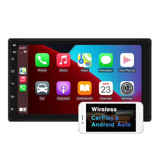 7 Inch Touch Screen Bluetooth Wifi GPS Navigation Aux Car Radio With Wireless Apple Carplay