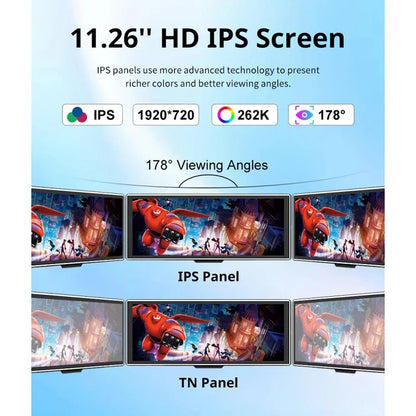 Truck 12-24V 11.26" Reversing Image Universal Dash Recorder Wireless Carplay BT Multimedia Player
