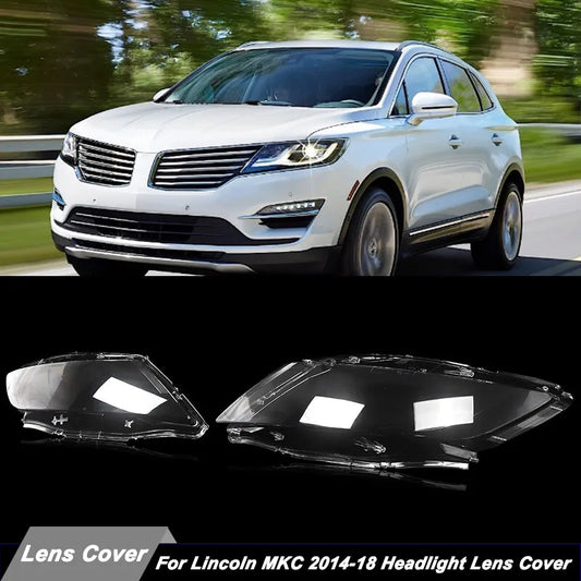 Fit for Lincoln MKC 2014 2015 2016 2017 2018 Left Right Side Headlight Covers Head Lamp Lens Cover Shell Transparent Lampshade