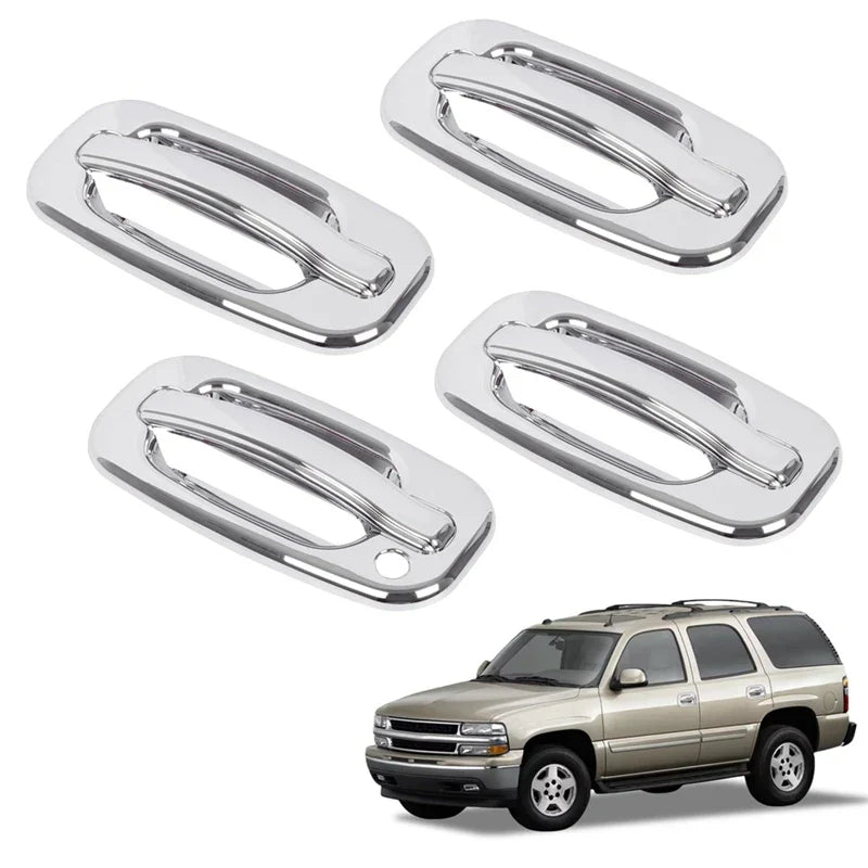 NEW-Chrome Door Handle Cover Trim For Chevrolet Silverado Tahoe Suburban Avalanche GMC Yukon Sierra 1999-2006