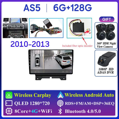 Car Radio Carplay For Land Rover Range Sport 2005 2006 2007 2008 2009  Multimedia Player GPS Navigation Android Auto 5G Wifi