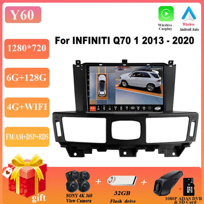 Car Radio Player For Infiniti Q70 1 2013-2020 Android 13 Car Radio Multimedia Video Player Navigation  auto radio car DVD WIFI