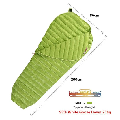 AEGISMAX Outdoor Camping  Ultralight 95% Goose Down Mummy  Sleeping Bag Three-Season Down Sleeping Bag