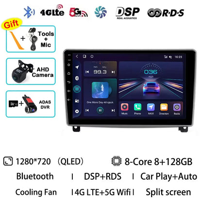 Android 15 Car Radio For Peugeot 407 1 2004 - 2011 GPS Multimedia Player Navi Wireless Carplay DSP BT Head Unit 360 Camera Video