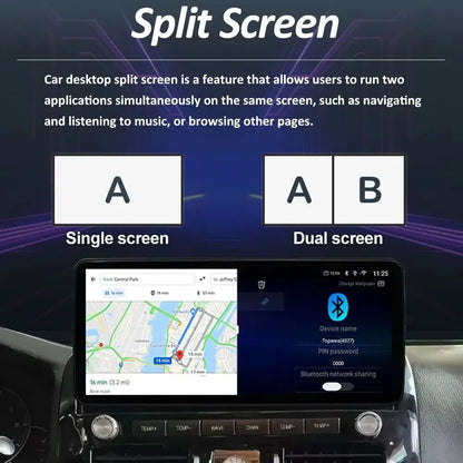Carplay 12.3 inch Ultra-thin Screen for Ford EcoSport 2013 - 2017 Android 14 GPS Navigation Car Video Multimedia Player BT WiFi