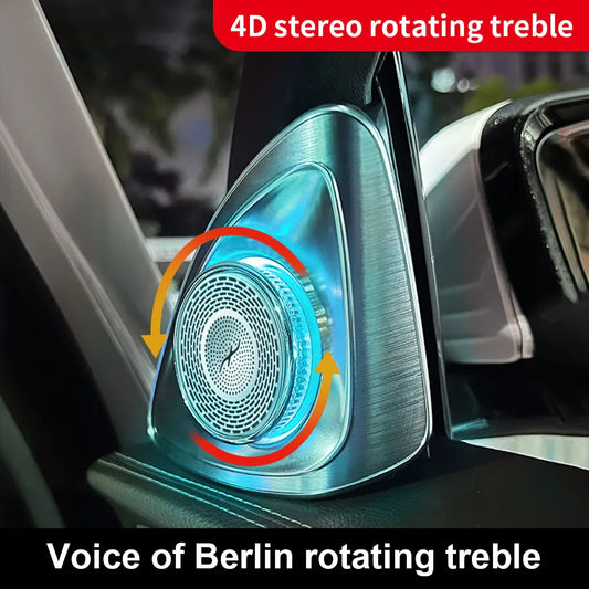 64 Colors Ambient Light LED Vents Speaker For Mercedes Benz W205 W213 W222 C/E/S Class Car RGB Interior Decorative Lamp Retrofit