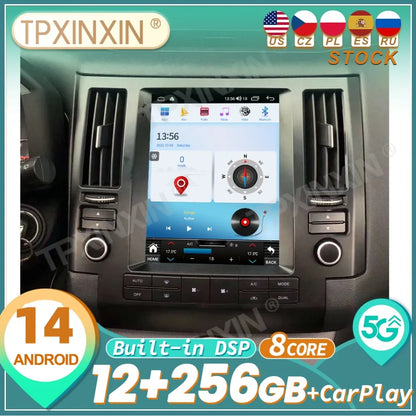 For Infiniti FX35 FX45 2003~2007 Android 14 Car Stereo Radio Vertical Screen Radio Player Car GPS Navigation Head Unit