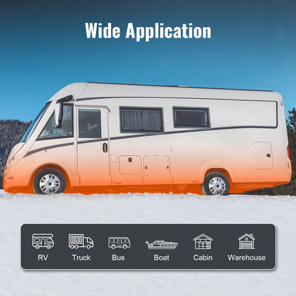 SucceBuy Car Heater 2/5/8KW Diesel Air Heater 12V With Silencer Remote Control Truck Bus RV Trailer Air Diesel Parking Heater