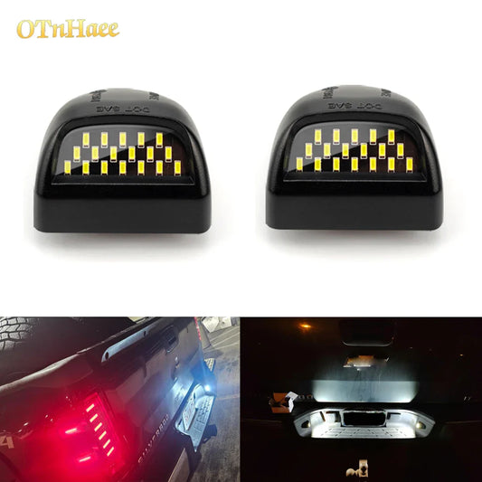 2pcs LED License Plate Light For Cadillac Escalade Chevy Silverado 1500 2500 3500 Suburban Tahoe GMC Sierra 1500 2500 3500 Yukon