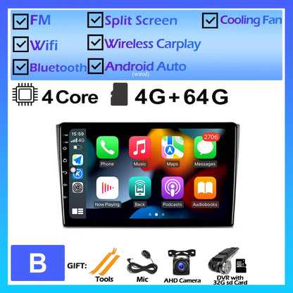 Android 14 WiFi For Mazda CX9 TB 2006 2007- 2010 2016 Car Radio Multimedia Player DSP Stereo GPS 4G Split Screen Bluetooth