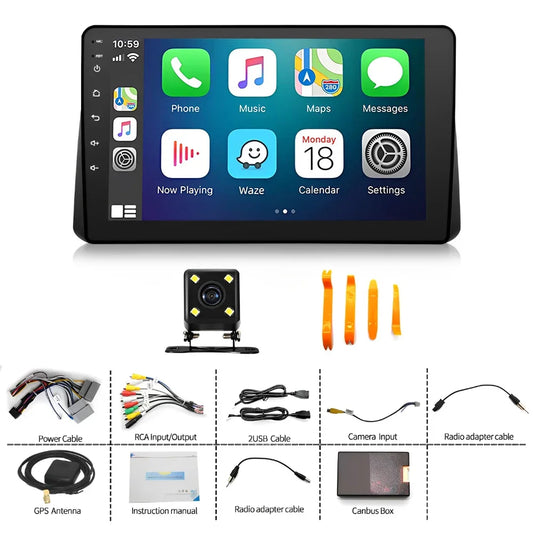 9 Inch Android 13.0 2GB+32GB For Dodge Grand Caravan 2011-2020 Car GPS Navigation Multimedia Player Radio Tape Head Unit Carplay
