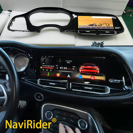 Android For Dodge Challenger Charger SRT Hellcat 2010-2024 Car Radio Video Multimedia Player Stereo GPS Navigation Head Unit DSP