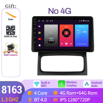 Android 14 Auto For Renault Clio 2 BB CB 2001-2012 Wireless Apple BT Carplay Car Radio Multimedia Touch Stereo 2K QLED Screen