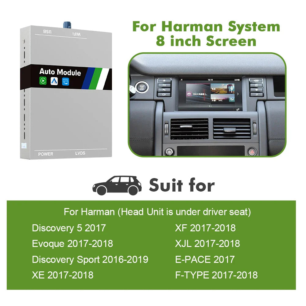 ISUDAR Carplay Module For Land Rover/Range Rover/Evoque/Discovery 4 Jaguar/XE/XF Android Auto Car Play Adapter Box Stereo System