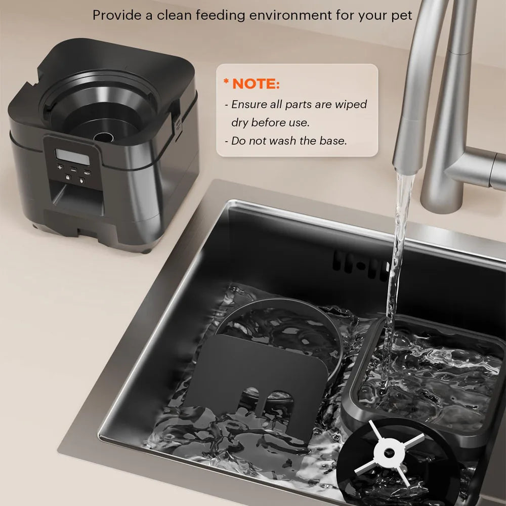 Wave Wholesale — Smart Pet Feeder Automatic — Cat — size and scale view