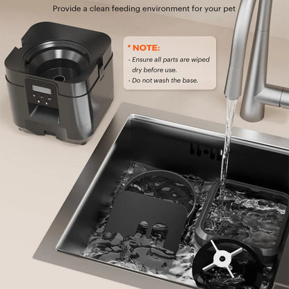 Wave Wholesale — Smart Pet Feeder Automatic — Cat — size and scale view