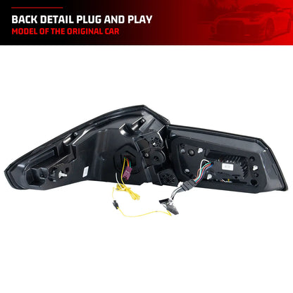 LED Tail Lights for BMW G30 F90 M5 5-Series 520 530 2017-2020 Sequential Turn Signal Blue Start-up Animation Rear Lamps Assembly