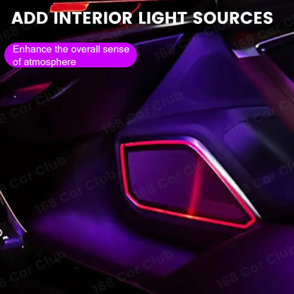 LED 32 Colours Ambient Light For Audi A6 A7 C8 RS6 RS7 Auto Door RGB Horn Cover Decorative Lamp Modified Parts LED Speaker Cover