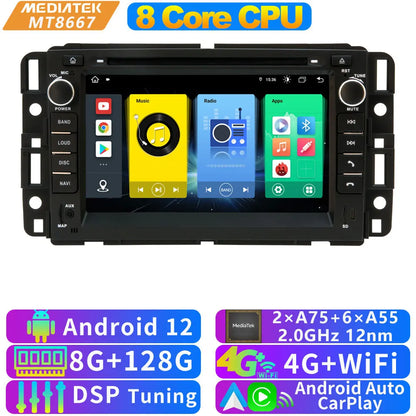A76 7870 Android 13 12G+256G Car Radio GPS Screen Stereo For GMC Yukon Acadia Chevrolet Tahoe Sierra Avalanche CarPlay Bluetooth