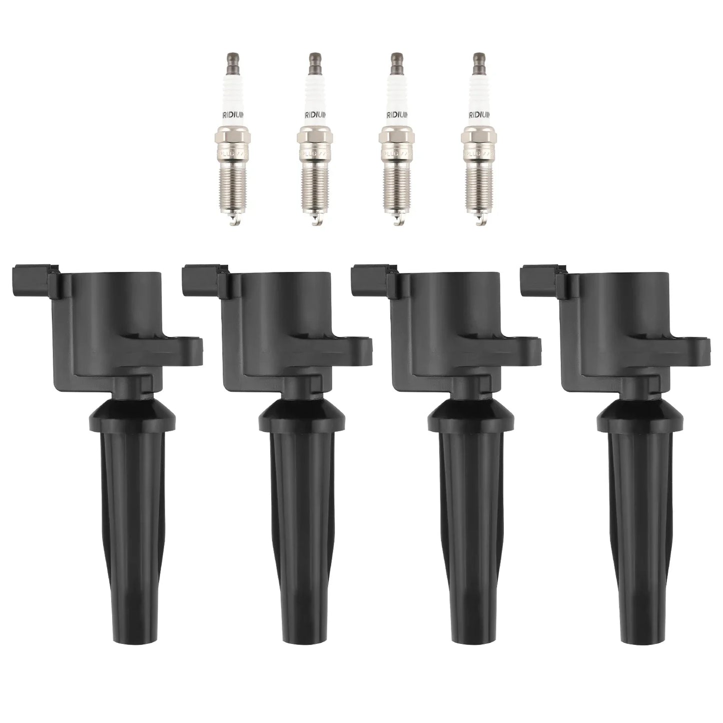 4 Ignition Coils & Spark Plugs For Lincoln Mercury Ford 2.0L/2.5L L4 UF621 5019