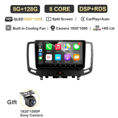 12G+256G  For Infiniti  G4 G25 G35 G37 2006 - 2013 Car Radio Multimedia Video Player Navigation GPS Android Carplay No 2 Din DVD