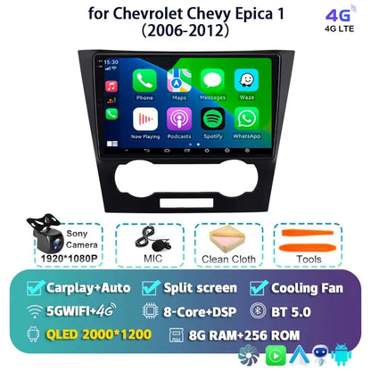 Android 14 Carplay Auto For Chevrolet Epica 1 2006 2007 2008 - 2012 Car Radio GPS Multimedia 2 Din Stereo Head Unit Player Video