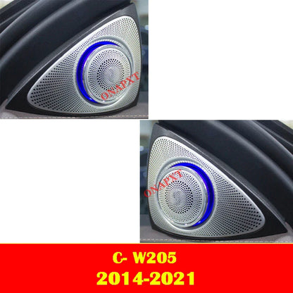 LED For Benz C/GLC Coupe W205 X253 C43 C63 C200 C180 Car Decorative Lamp MB Nozzle Air Vent 3D Tweeter Speaker Ambient Light