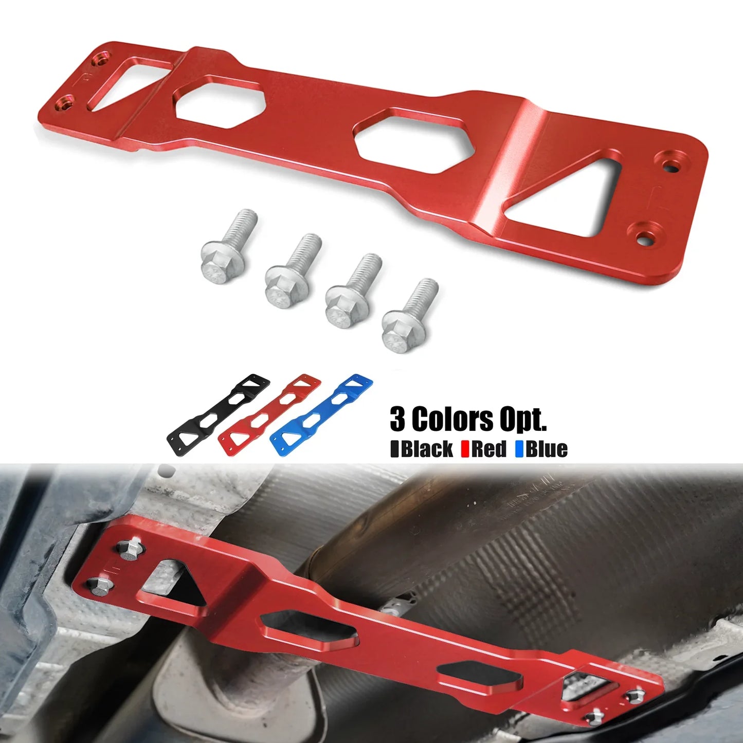 BEVINSEE Center Tunnel Chassis Brace for VW FWD MQB for Golf 7/Golf 8 GTI for Passat B8 for Tiguan for Audi A3 8Y S3 Q3 for SEAT