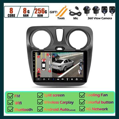 Carplay Android Auto Touch Screen For Renault Dokker For Lodgy Dacia 2012 - 2020 Automotive Multimedia Player Car Accessories