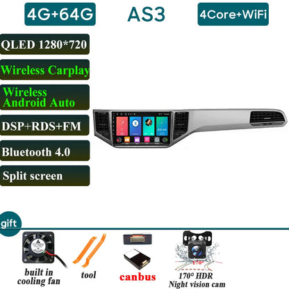 Car Radio Carplay For VOLKSWAGEN VW SPORTSVAN 2016-2019 Navigation GPS Android Auto Multimedia Player Stereo 4G Wifi No 2din DVD