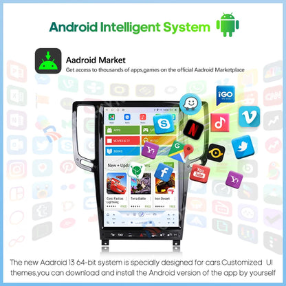 14.5 " Android13 Car Radio Multimedia Video Player For Infiniti G4 G25 G35 G37 2008-2013 GPS navigation Carplay Auto 4G wifi 360
