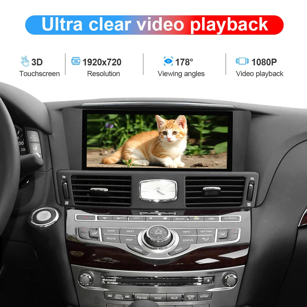 10.25inch Car Radio For Infiniti Q70 Q70L M25 M35 M37 2013-2019 Multimedia Player Wireless Carplay GPS Touch Head Unit Screen