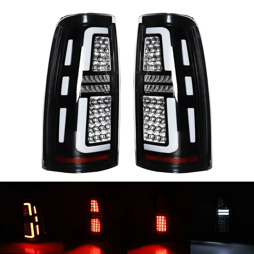 Car LED Rear Taillights for 99-06 Chevy Silverado 1500/2500 01-06 Silverado 1500HD/2500HD/3500 99-02 GMC Sierra 1500 2500 3500