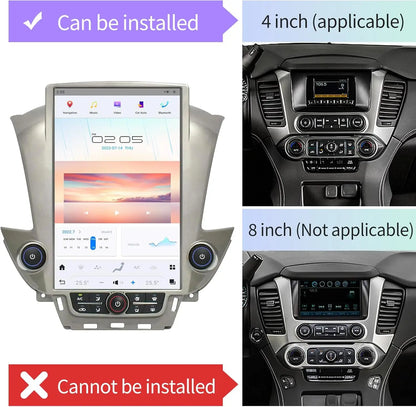 14.4" inch Android 13 8+128G Tesla Screen Car DSP Player For GMC Yukon Chevrolet Tahoe Suburban 2014+ GPS Radio Stereo Head Unit
