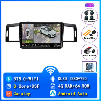 Android 14 Carplay Car Radio For Infiniti M35 2003 - 2010 NISSAN FUGA 2005 - 2010 Navigation Multimedia Player Stereo WiFi+4G BT