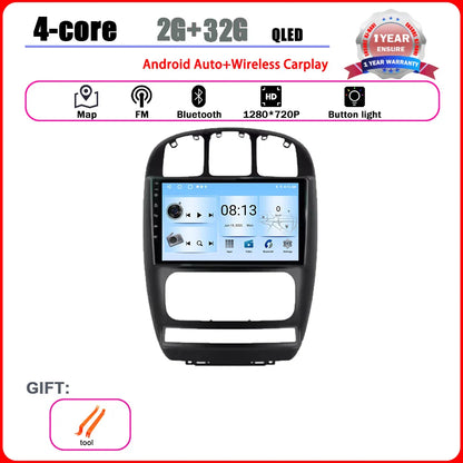 Car Radio Multimedia Player Android 14 System for Dodge Caravan 4 For Chrysler Grand Voyager RS 2000 - 2012 GPS Navi WiFi BT