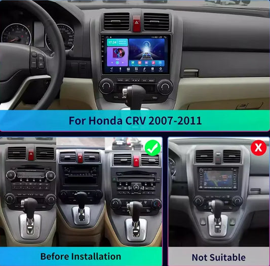 9 Inch Android 13.0 4GB+64GB For Honda CR-V 2007-2011 Car GPS Navigation Multimedia Player Radio Tape Recoder Head Unit Carplay
