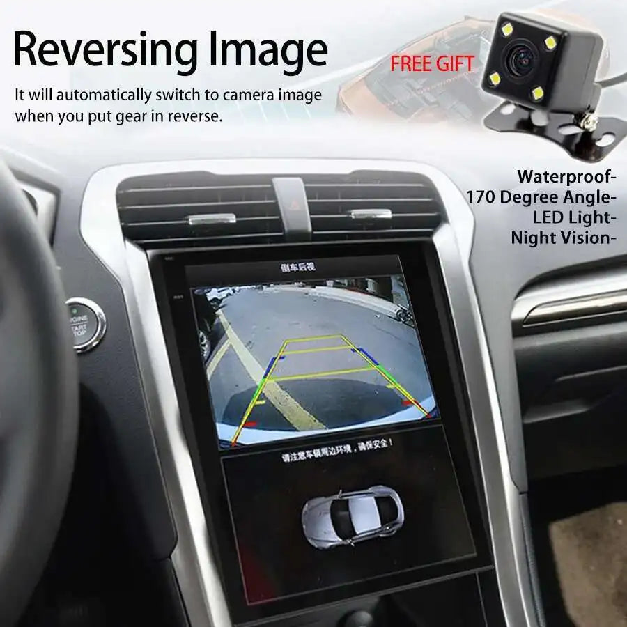 256GB Rom 12.1Inch Tesla Android Screen Car Multimedia Video Player For Ford Mondeo 2016 Fusion Radio 2din GPS Stereo Head Unit